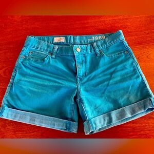 GAP Turquoise Boyfriend Shorts